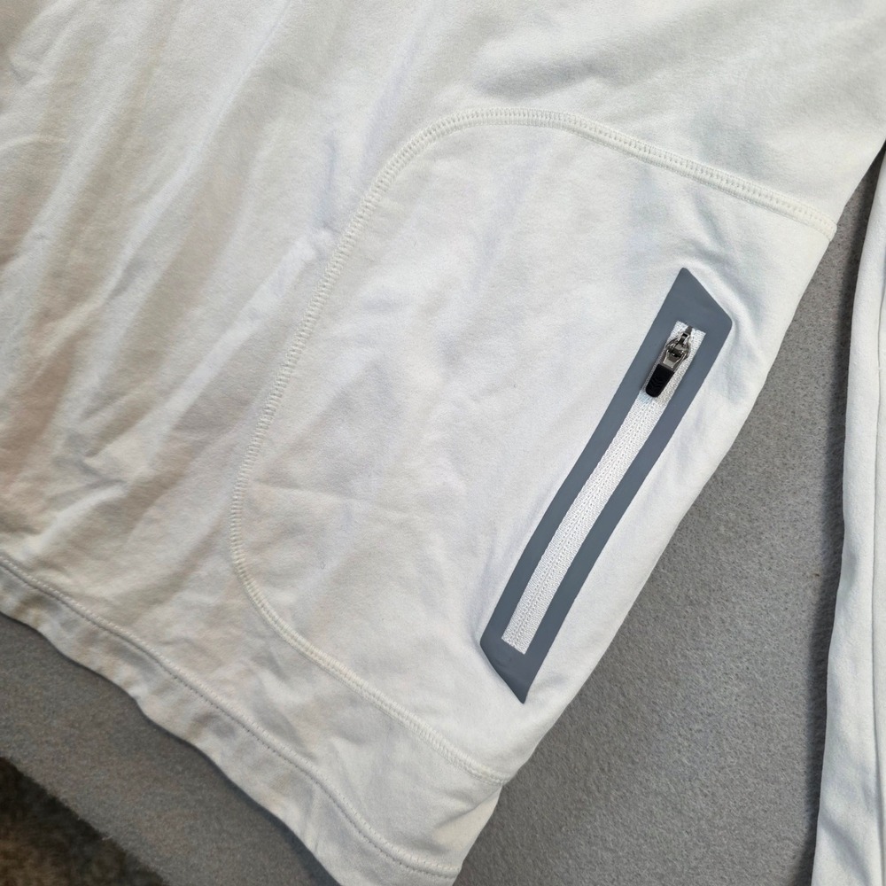 Coolibar Mens XL White UPF 50+ Quarter Zip Popover Sun Shirt Long Sleeve Active - Picture 6 of 11